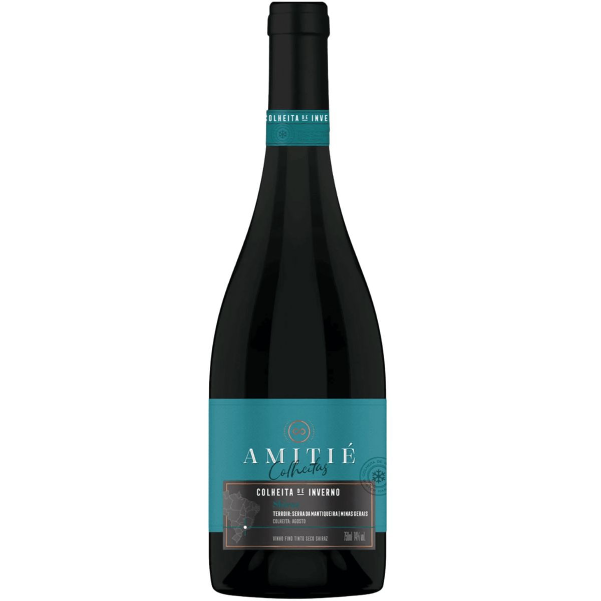 Vinho Tinto Seco Amittié Colheita de Inverno Shiraz 750ml