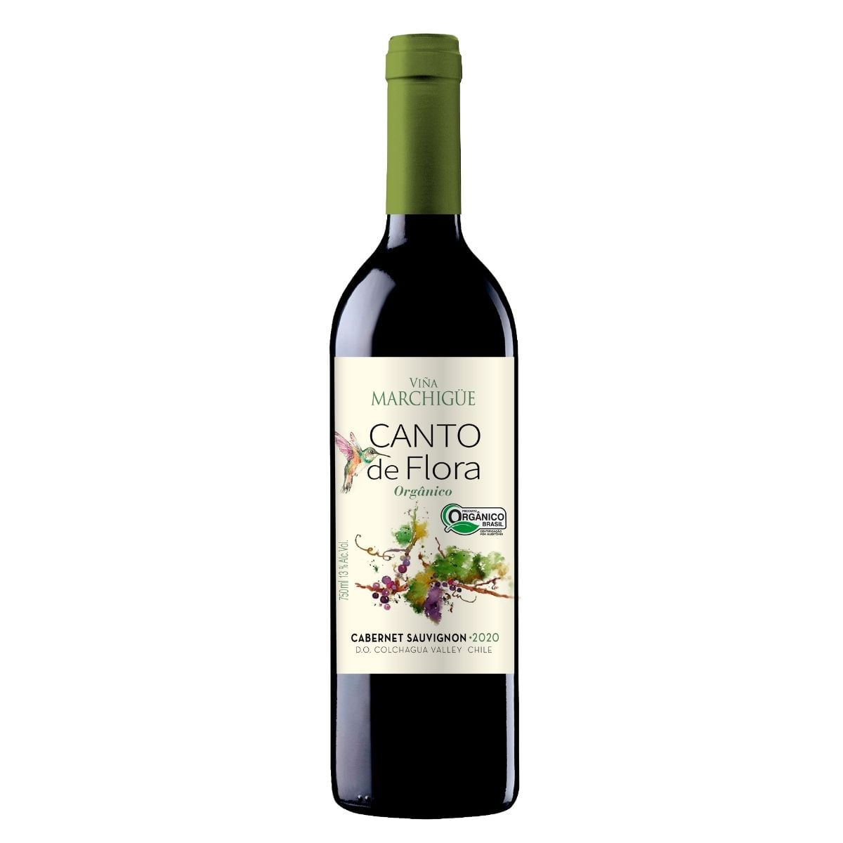 Vinho Tinto Chileno Orgânico Carbene Sauvignon Canto da Flora 750 ml