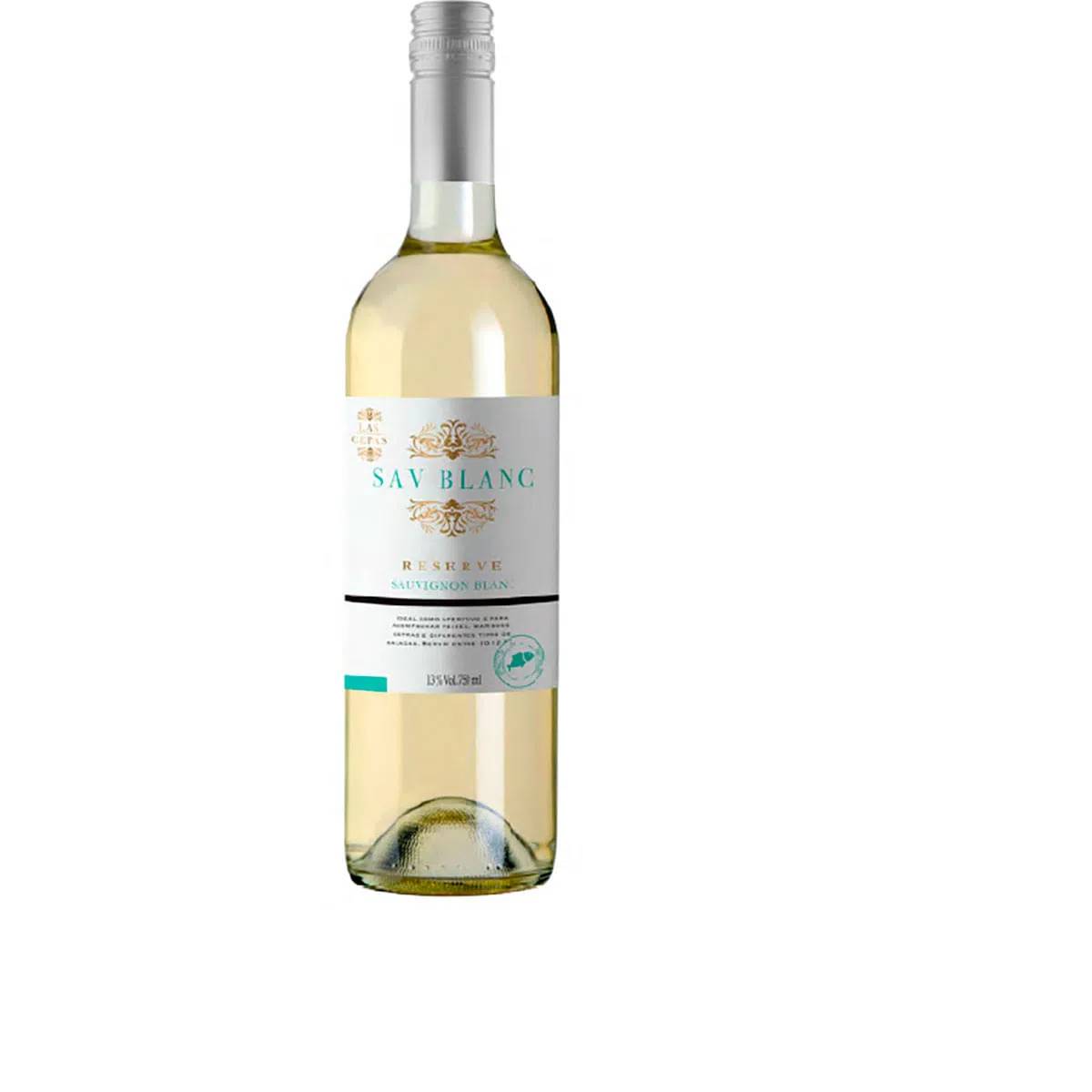 Vinho Chileno Las Cepas Reserva Sauvignon Blanc Branco 750 ml