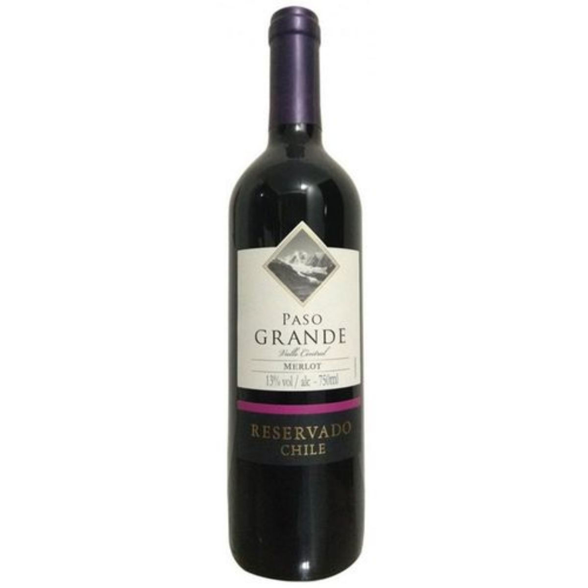 Vinho Chileno Paso Grande Reserva Merlot 750 ml