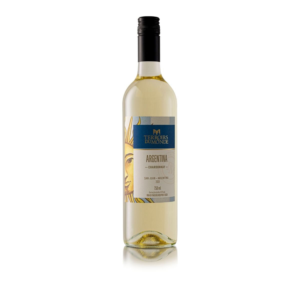 Vinho Branco Argentino Terroir Du Monde Charonnay 750 ml