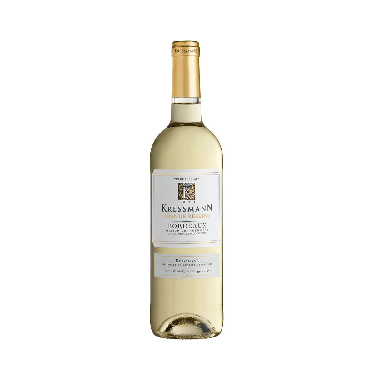 Vinho Branco Meio-Seco Kressmann 2019 750 ml