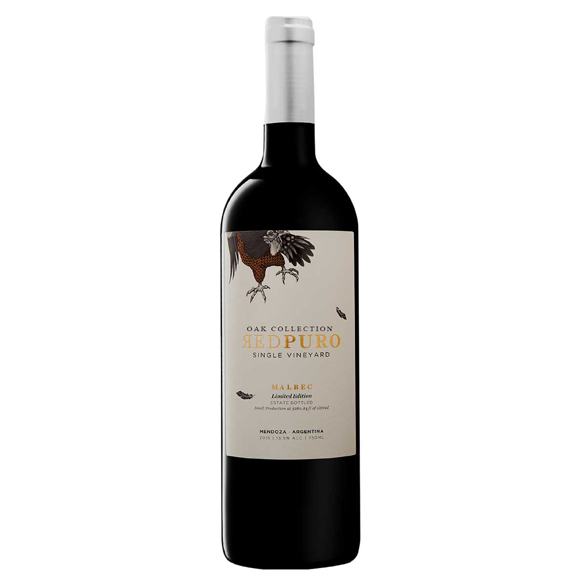 Vinho Tinto Seco Red Puro 2018 Malbec Oak Collection 750ml