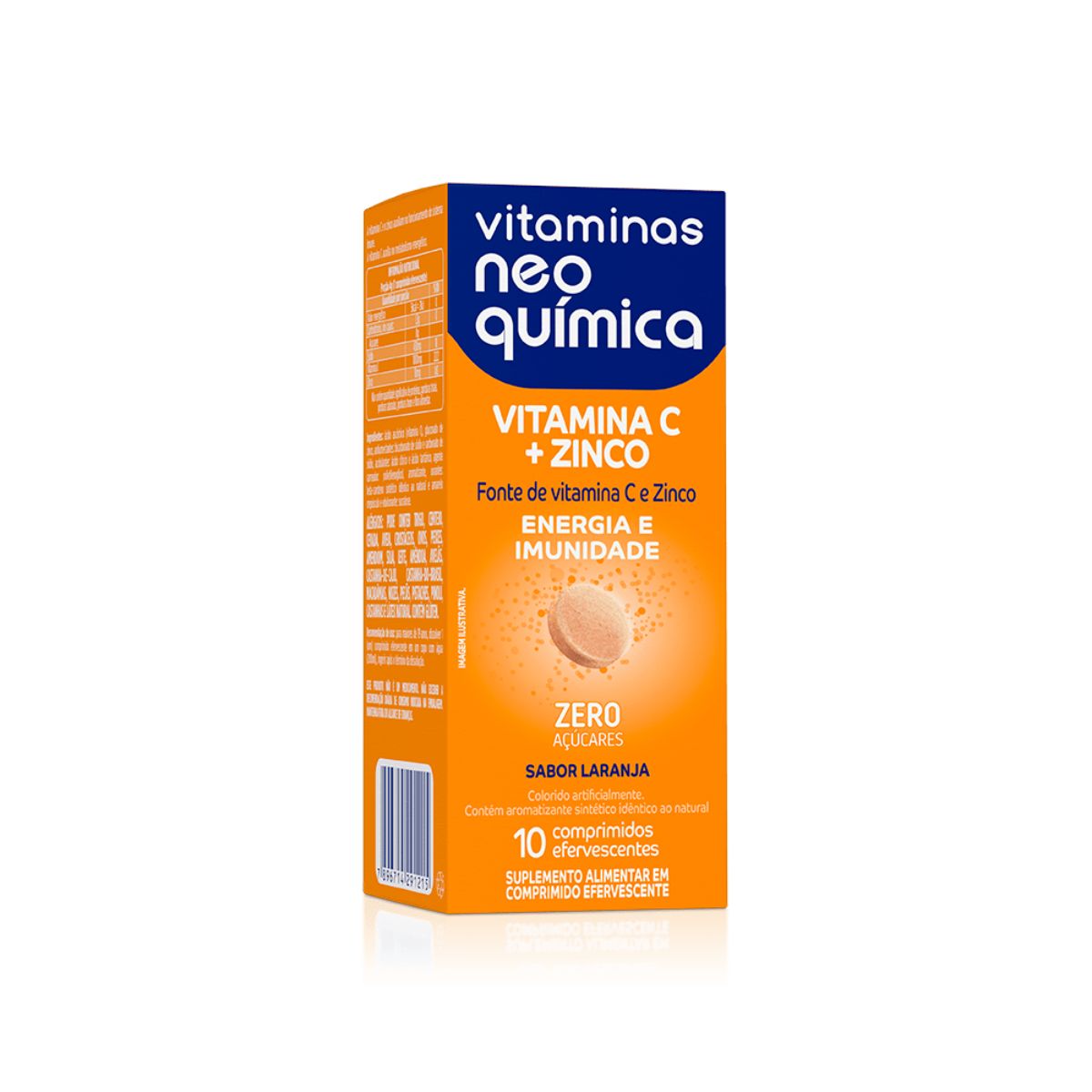 Vitamina C + Zinco Neo Química com 10 comprimidos efervecentes