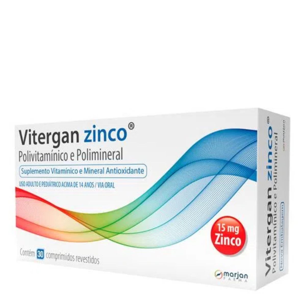 Vitergan Zinco 30 Comprimidos