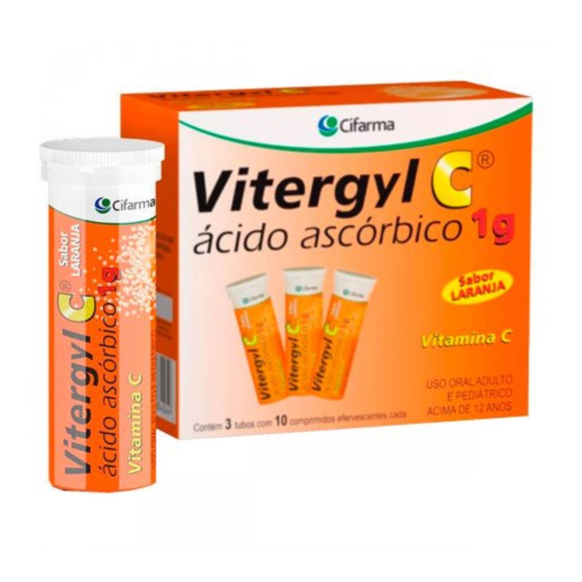 Vitergyl C 1G Efervecente 3 Tubos com 10 Comprimidos Cada