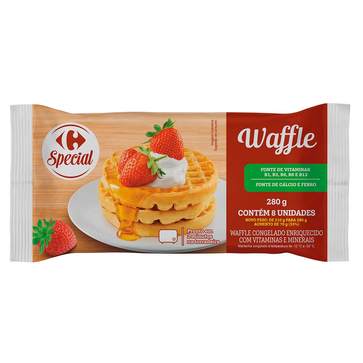 Waffle Carrefour Special Tradicional 280g