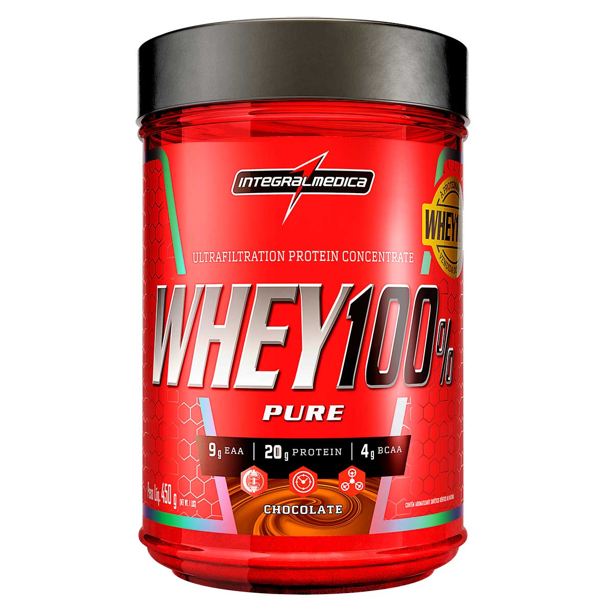 Im Whey 100% Sabor Chocolate Integralmedica 450g