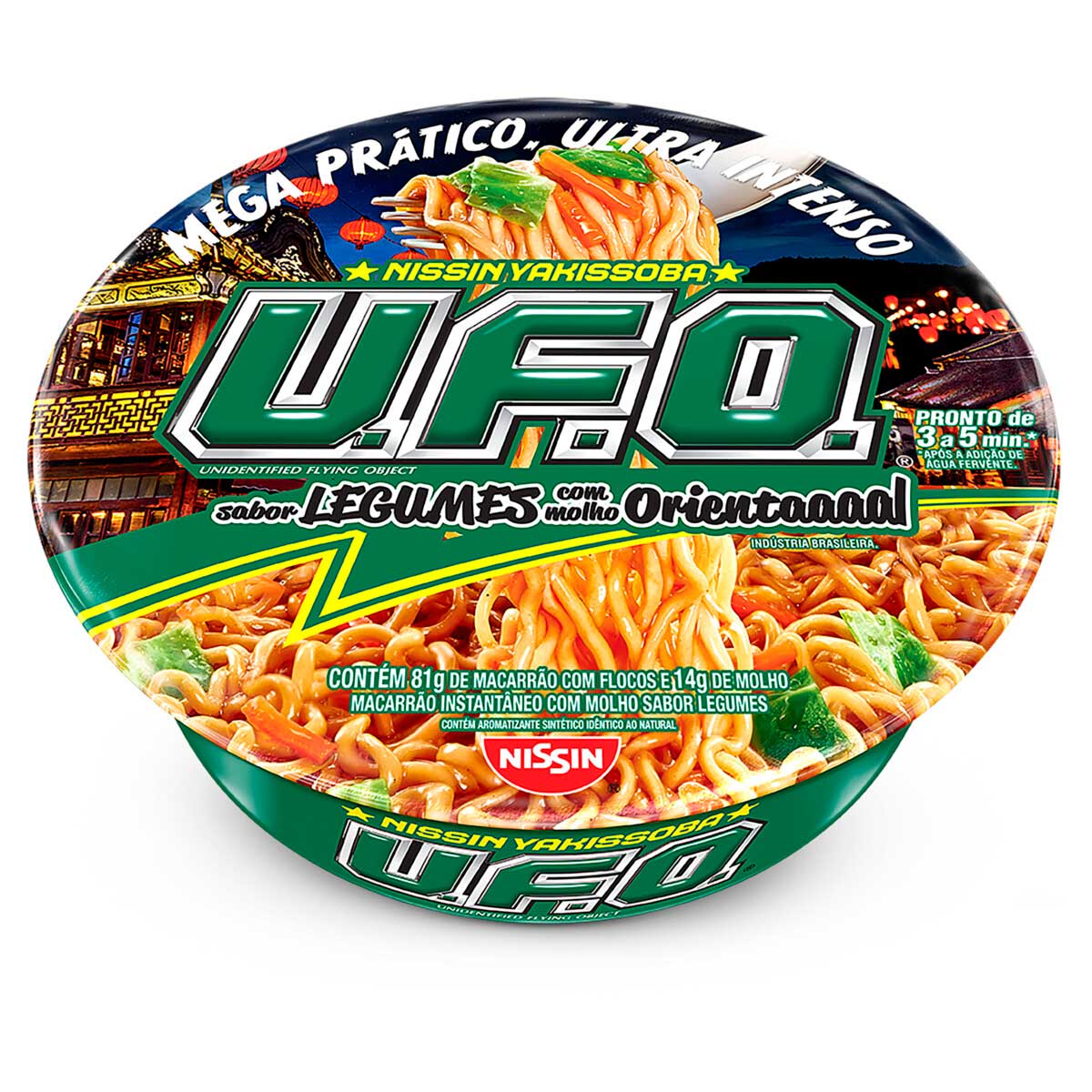 Macarrão Instantâneo Yakissoba Legumes com Molho Oriental Nissin U.F.O. 95g